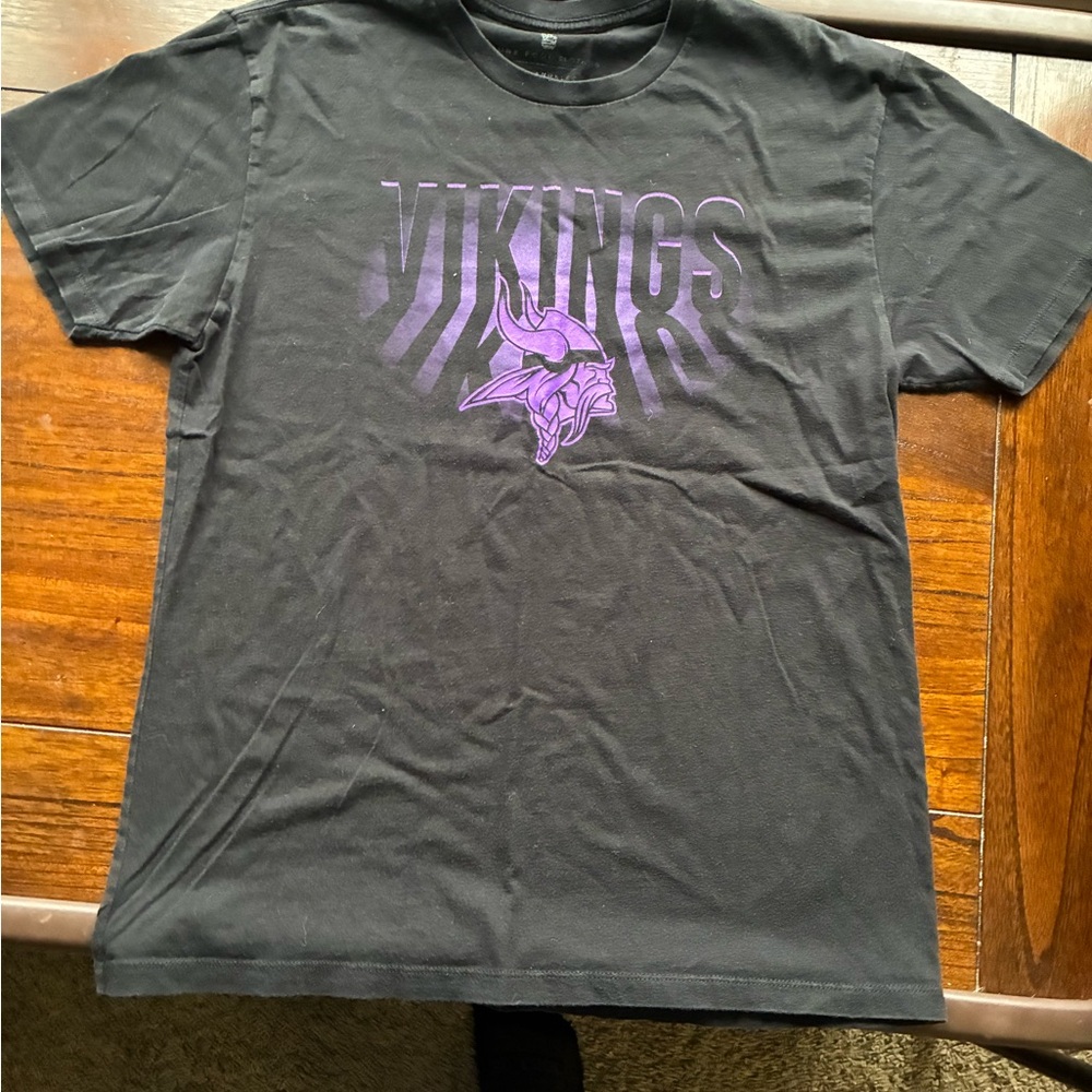 Junk Food Clothing Black and Purple Vikings Tee